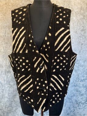 Vintage Handmade Tribal Print Vest